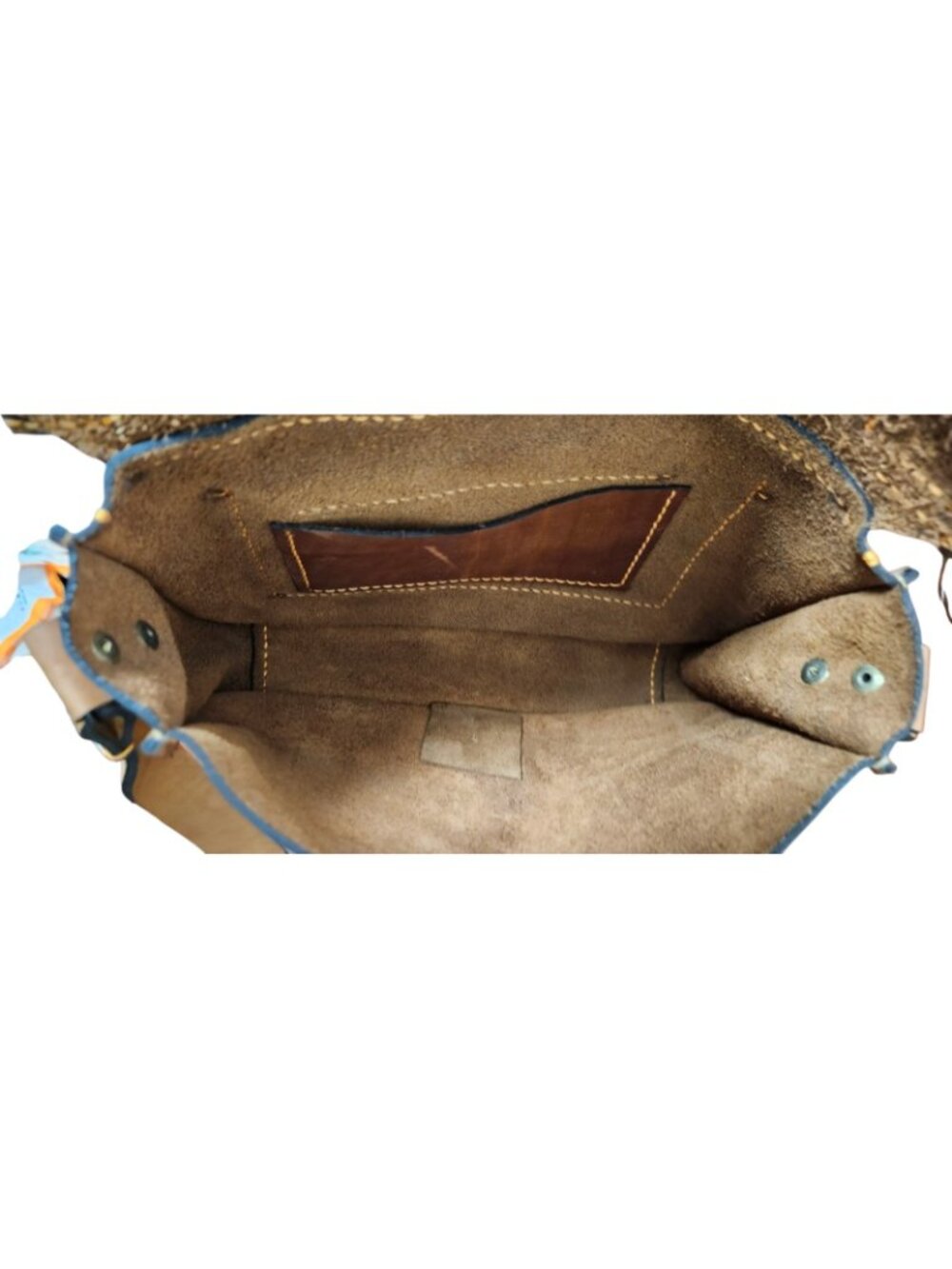 Handmade Genuine Leather Messenger Crossbody Bag Brown Rustic Satchel Unisex - Picture 11 of 16